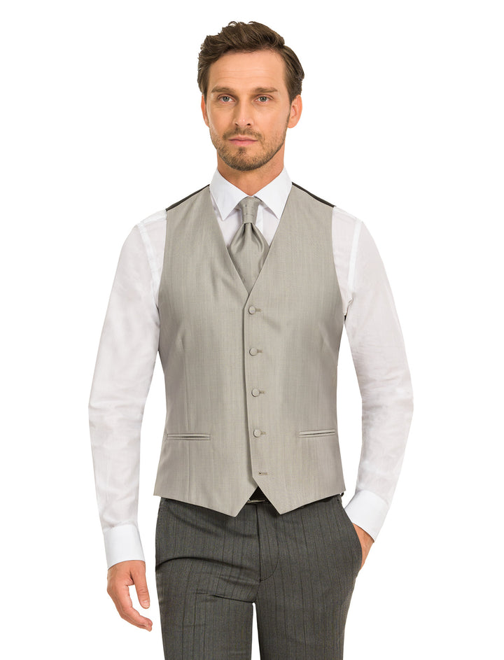 Light grey 5-button waistcoat – Manufacture